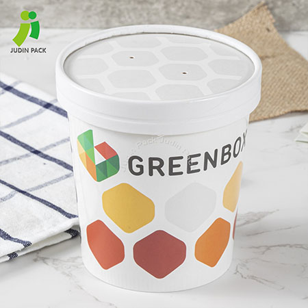 480ml/ 16oz Biodegradable Soup Tubs With Lids